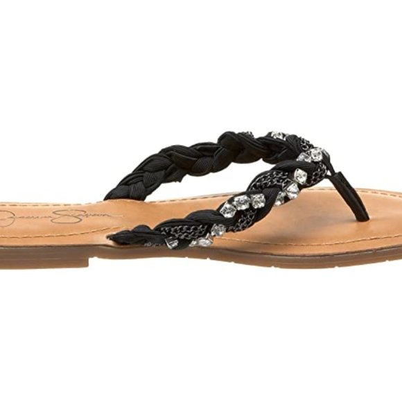 Jessica Simpson "Jacqui" Sandal (BLK) - Picture 2 of 7